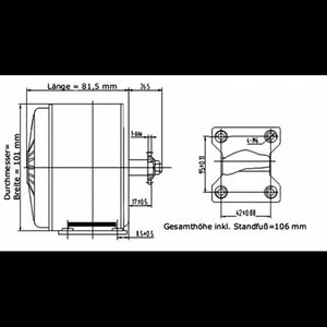 Ketrix MY1016 250W 24V Electric Bicycle Motor | Geared DC Motor with Sprocket & Bracket