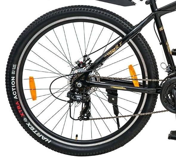 VESCO Moto 29-T Electric Cycle | 21-Speed Shimano Gears, Dual Disc Brakes & 29” Fat Tyre E-Bike for Men & Women