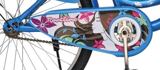 ROOTLINE Alexa Dark Blue Road Bike – Stylish Single-Speed Cycle with Front Basket & Chic Urban Design