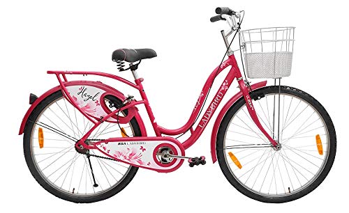 BSA Ladybird Hazel Road Bike for Women | 26-Inch Wheel, 19-Inch Frame | Pink | Best Electric Bicycle Alternative for Girls & Ladies