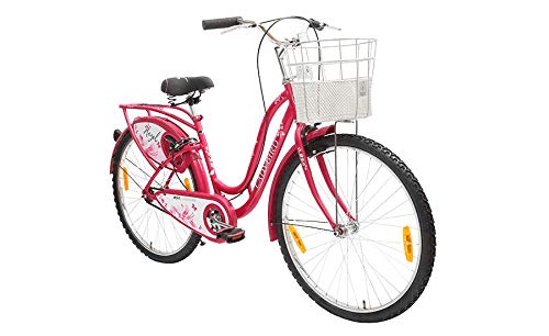 BSA Ladybird Hazel Road Bike for Women | 26-Inch Wheel, 19-Inch Frame | Pink | Best Electric Bicycle Alternative for Girls & Ladies