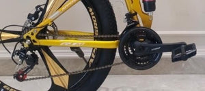 Affordable Folding Mountain Bike for Adults – 26-Inch Fat Tyres, 21-Speed, Dual Suspension | Electric Style E Bicycle Alternative for Men & Women