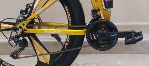 Affordable Folding Mountain Bike for Adults – 26-Inch Fat Tyres, 21-Speed, Dual Suspension | Electric Style E Bicycle Alternative for Men & Women