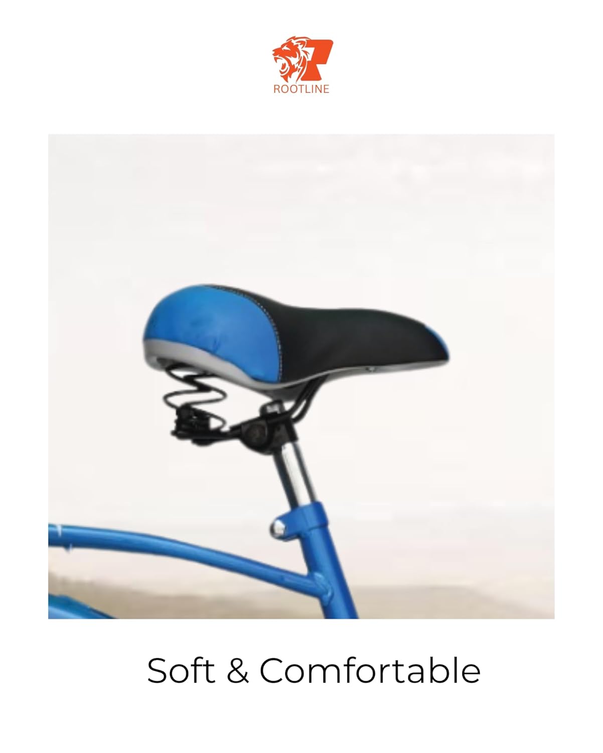 ROOTLINE Alexa Dark Blue Road Bike – Stylish Single-Speed Cycle with Front Basket & Chic Urban Design