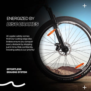 Leader XR-5 29T Mountain Bike | 21-Speed Alloy MTB with Disc Brakes | Best Affordable Alternative to Electric Bike in India