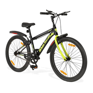 Urban Terrain Galaxy 26T MTB Bike for Men & Teens | Single-Speed Mountain Cycle | White | Affordable Alternative to Electric Bikes in India