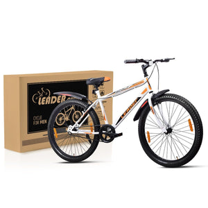 Leader Scout MTB 26T Mountain Electric‑style Bicycle – Single‑Speed, Sea Green for Men & Youth