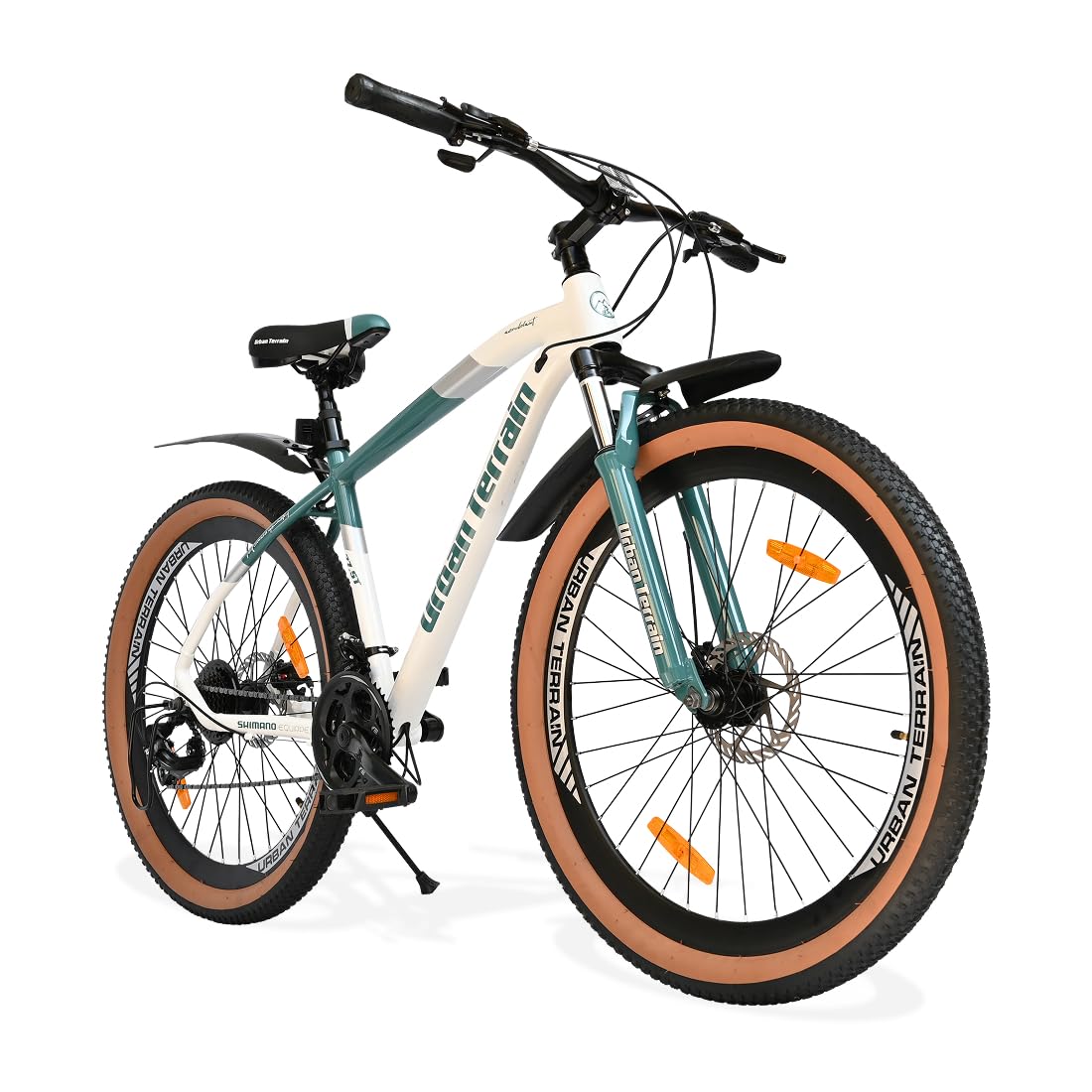 Urban Terrain Aeroblast 27.5T MTB Gear Cycle for Men | 21-Speed Alloy Mountain Bike with Front Suspension, Double Disc Brakes & Adjustable Saddle | Best E-Bike Alternative for Adults & Teens