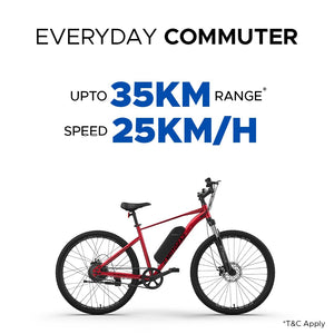 E MOTORAD X1 Electric Mountain Bike – 27.5″ Wheels, 250W Motor & 40km Range | Eco-Friendly Commuter E-Bike