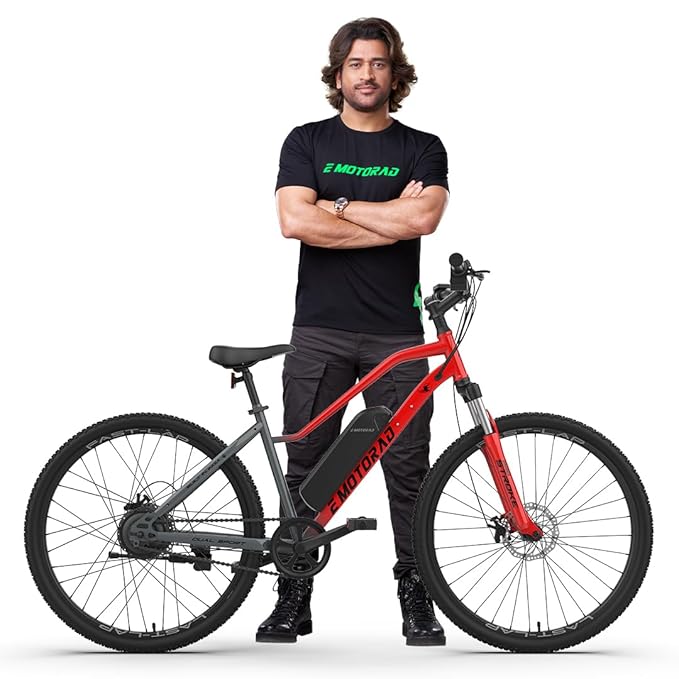 EMotorad X2 Foldable Electric Bicycle for Youth & Adults | 250W Motor, Removable Battery, Front Suspension