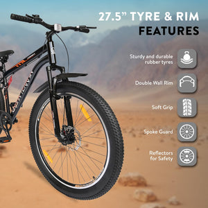 Urban Terrain Galaxy Pro 26T MTB – High-Performance Single-Speed Pedal Bike with Dual Disc Brakes & Front Suspension | Affordable Alternative to Electric Bikes