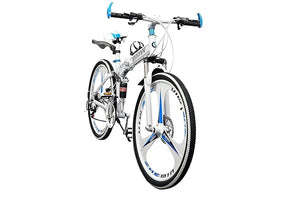 QUESEC X6 Foldable Mountain Bike 26” – 21-Speed Men’s MTB with Disc Brakes – Affordable E Bike Alternative in India