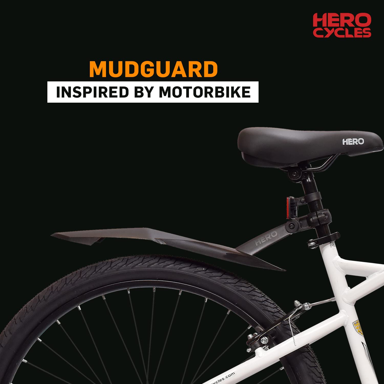 Hero Spinner 26T Mountain Bike – Best Affordable Alternative to Electric Bike with Front Suspension | White | Unisex