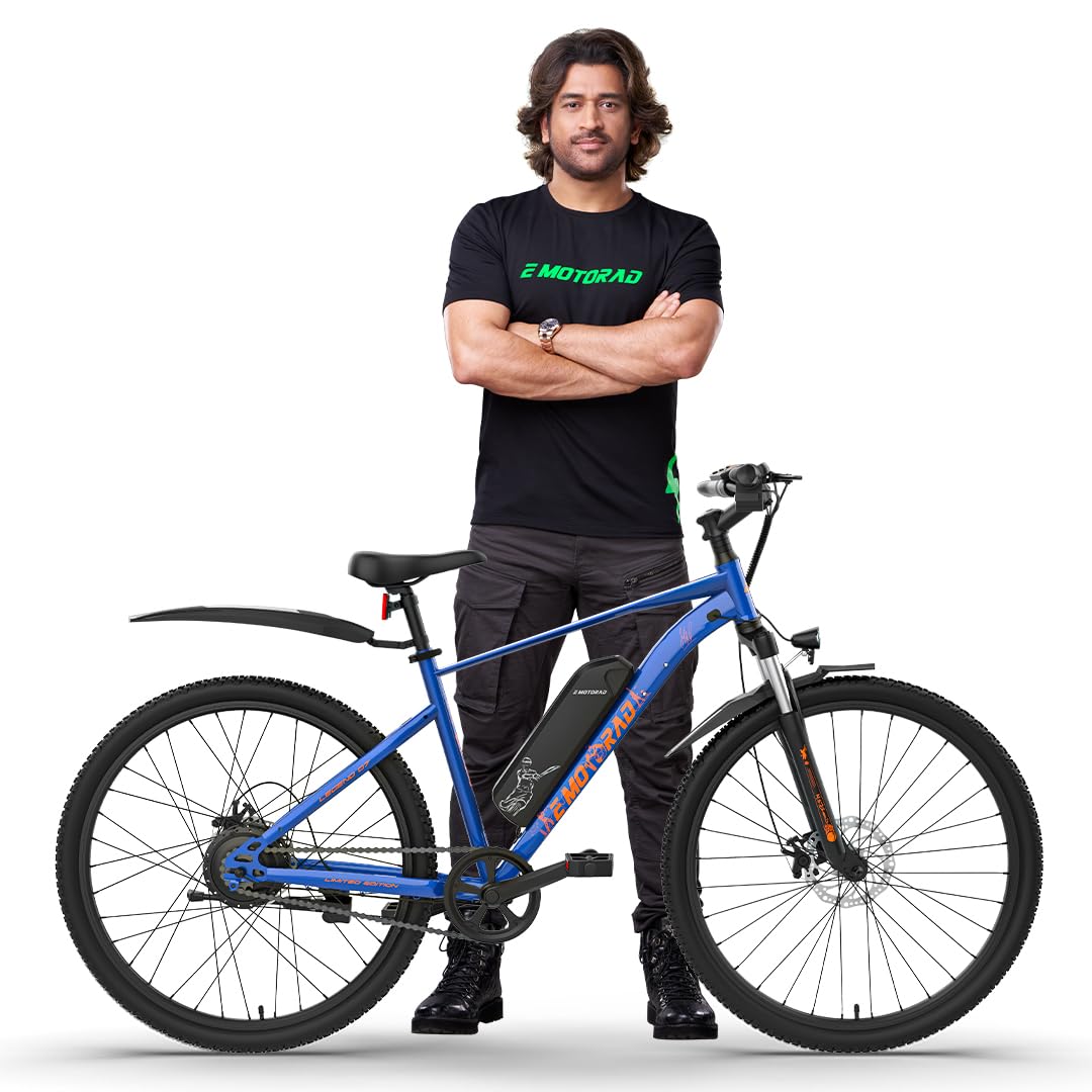 EMotorad Legend 07 MSD Electric Bicycle | 250W Motor, 7.65Ah Battery, LCD Display | Unisex e Bicycle for Adults | Best Electric Cycle in India