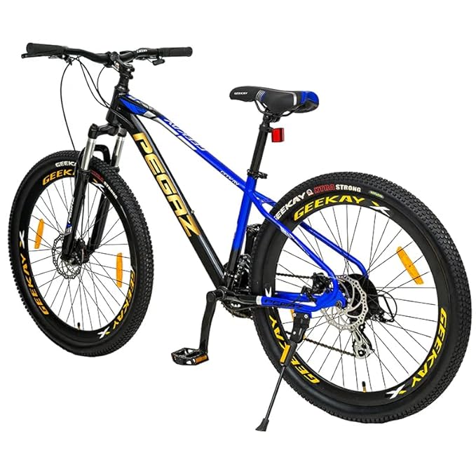 Geekay Pegaz 27.5T Electric Style MTB – 24-Speed Shimano Altus, Lockout Suspension, Dual Disc Brakes | Affordable Hero Electric Bike Alternative for Men (12+ Yrs)