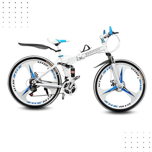 QUESEC X6 Foldable Mountain Bike 26” – 21-Speed Men’s MTB with Disc Brakes – Affordable E Bike Alternative in India