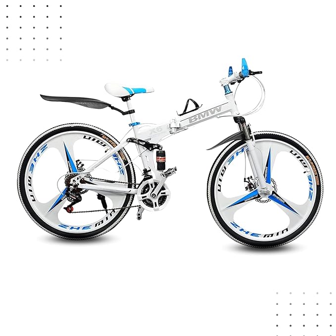 QUESEC X6 Foldable Mountain Bike 26” – 21-Speed Men’s MTB with Disc Brakes – Affordable E Bike Alternative in India