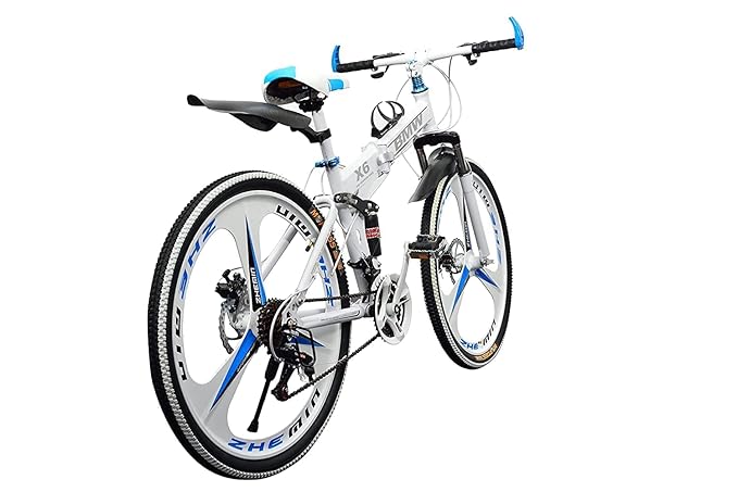 QUESEC X6 Foldable Mountain Bike 26” – 21-Speed Men’s MTB with Disc Brakes – Affordable E Bike Alternative in India