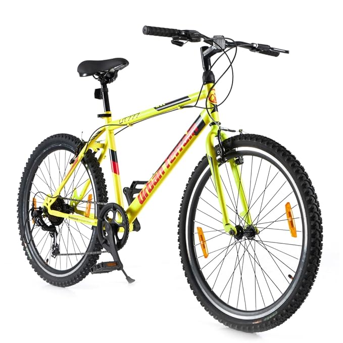 Urban Terrain UT777 26-Inch Steel Mountain Bicycle – 7-Speed, Lightweight MTB for Adults | Best Electric Bike Alternative Under