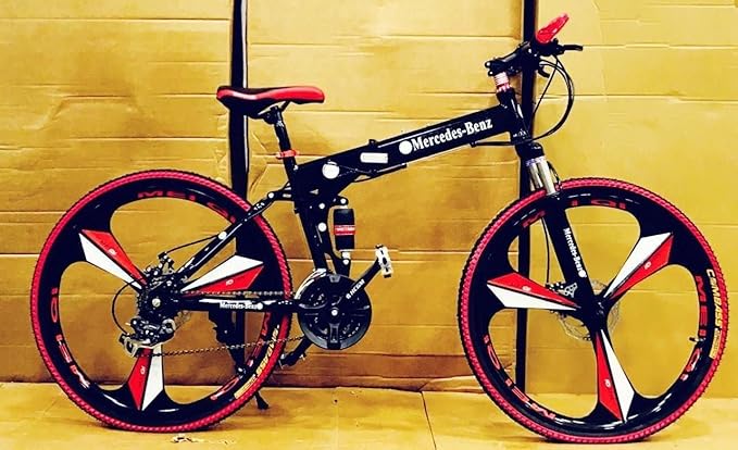 QUESEC X6 Series Folding Bike – 21 Speed Gear Cycle, Dual Suspension & Disc Brakes (Best Electric Bike Alternative)