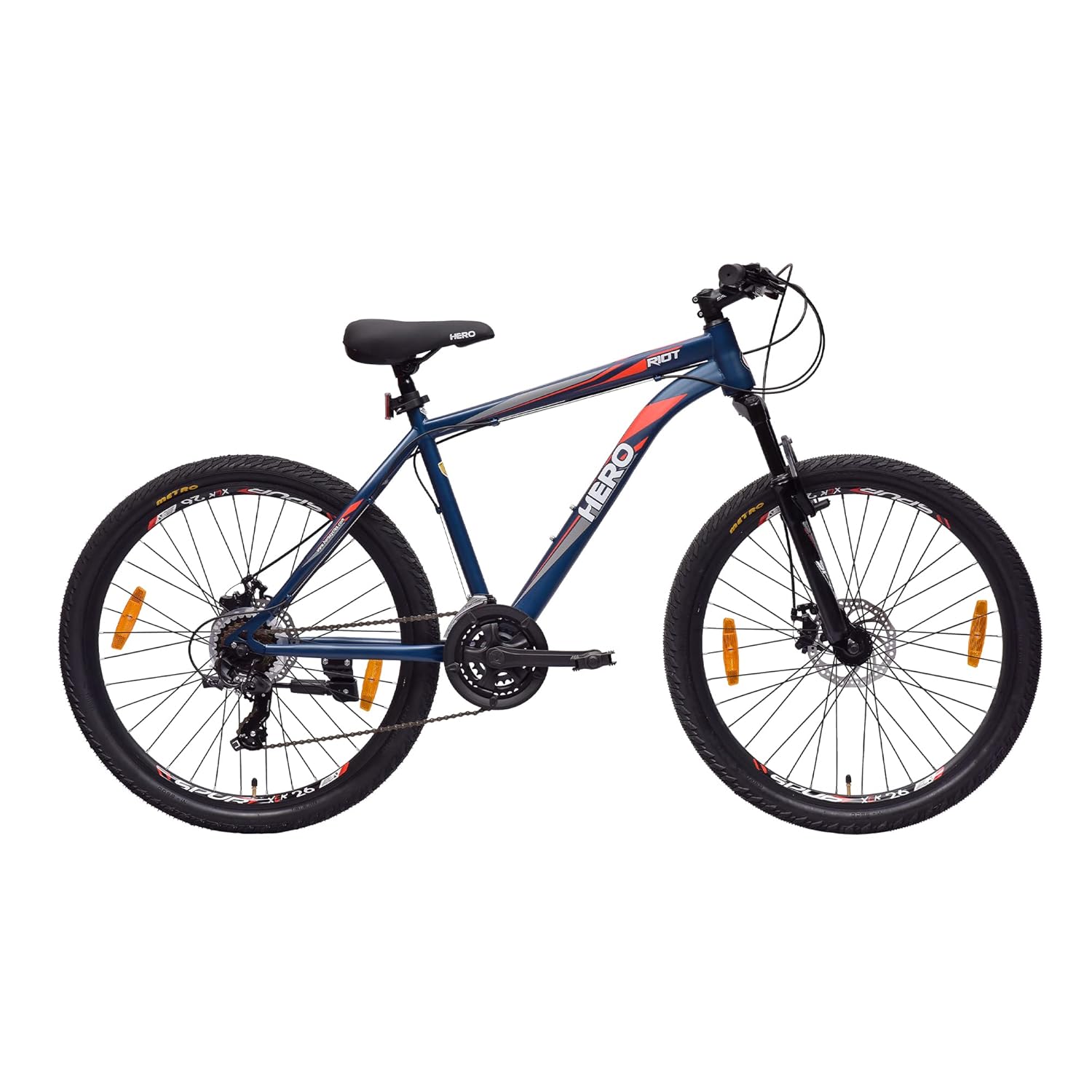 Hero Sprint Riot 26T 21‑Speed Mountain Bike – Freestyle MTB with Shimano Gears & Dual Disc Brakes