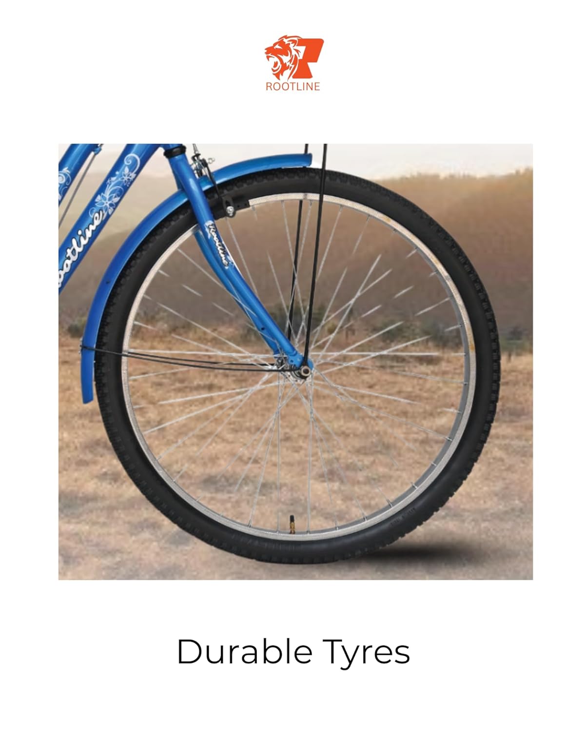 ROOTLINE Alexa Dark Blue Road Bike – Stylish Single-Speed Cycle with Front Basket & Chic Urban Design