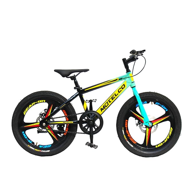 MATELCO Youth Ultra A20 20-Inch Magwheel Mountain Bike for Kids | Stylish Single-Speed Cycle with Dual Disc Brakes | Affordable Electric Cycle Alternative