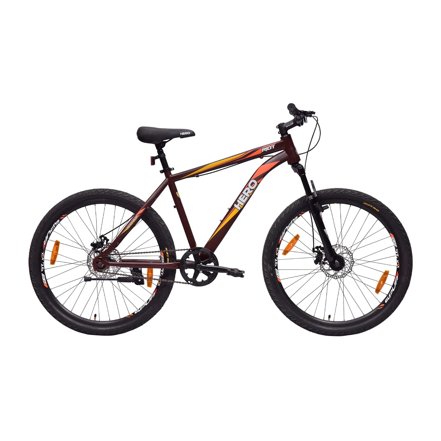 Hero Sprint Riot 26T Mountain Bike – Urban MTB with Suspension, Disc Brakes, and Ready-to-Ride Setup