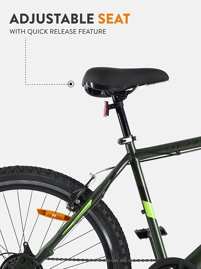 Urban Terrain UT777 26-Inch Steel Mountain Bicycle – 7-Speed, Lightweight MTB for Adults | Best Electric Bike Alternative Under