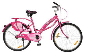 ROOTLINE Melody 26T Road Bike – Stylish Urban Cycle for Women & Girls with Integrated Carrier and Rigid Design