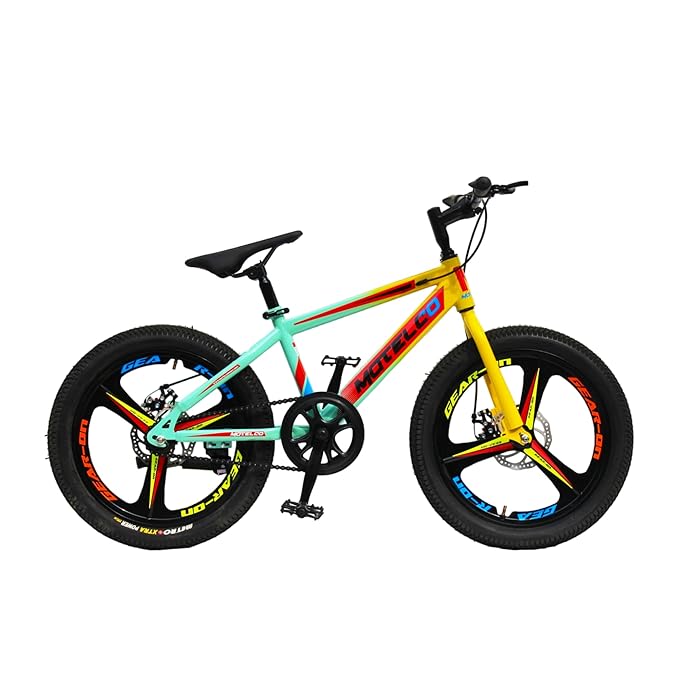 MATELCO Youth Ultra A20 20-Inch Magwheel Mountain Bike for Kids | Stylish Single-Speed Cycle with Dual Disc Brakes | Affordable Electric Cycle Alternative