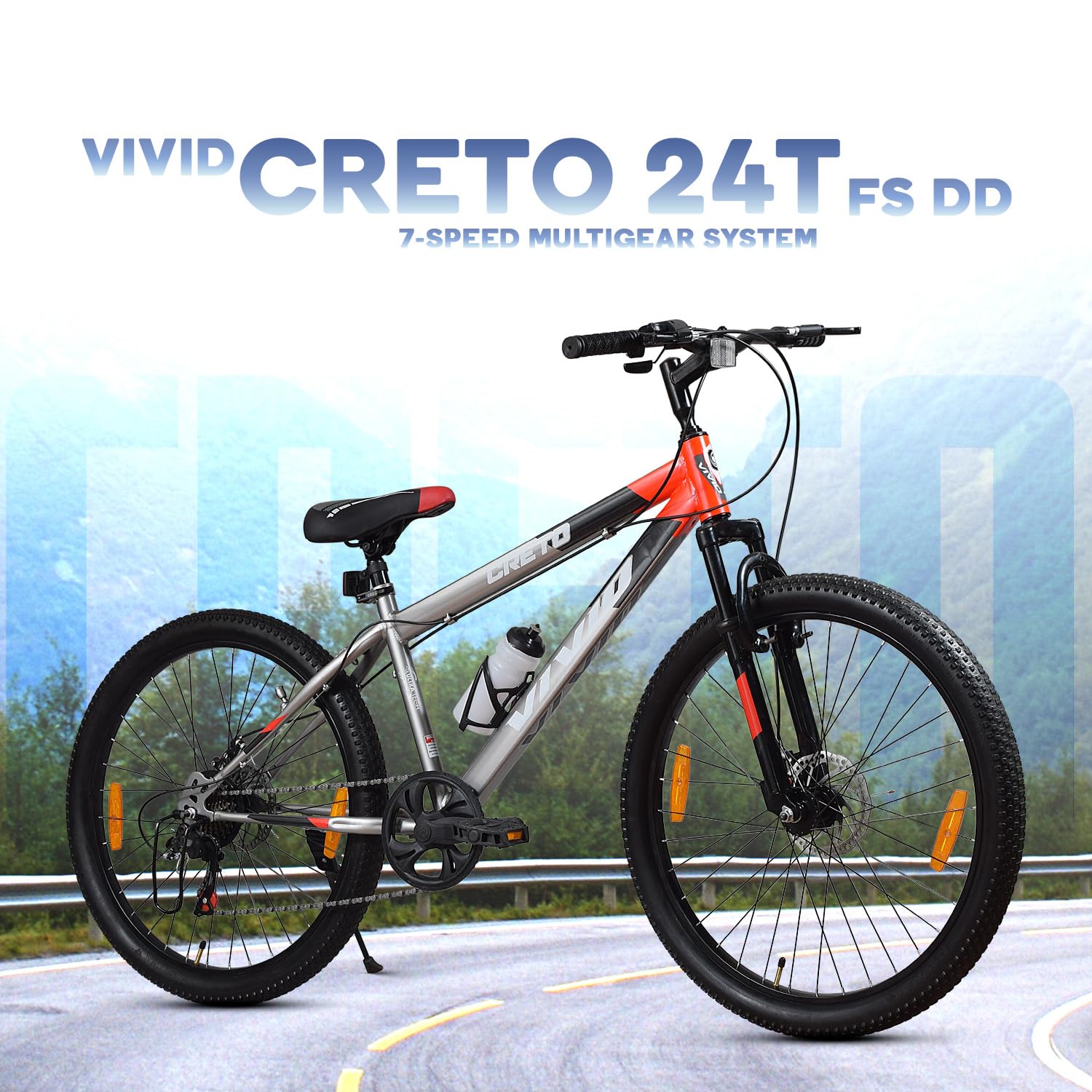 Leader Vivid Creto 29T Multispeed MTB – Premium 7-Speed Mountain Bike with Front Suspension & Dual Disc Brakes, Affordable Alternative to Electric Bicycles