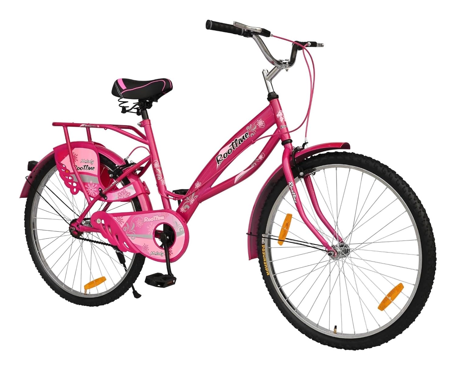 ROOTLINE Melody 26T Road Bike – Stylish Urban Cycle for Women & Girls with Integrated Carrier and Rigid Design