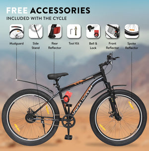 Urban Terrain Galaxy Pro 26T MTB – High-Performance Single-Speed Pedal Bike with Dual Disc Brakes & Front Suspension | Affordable Alternative to Electric Bikes