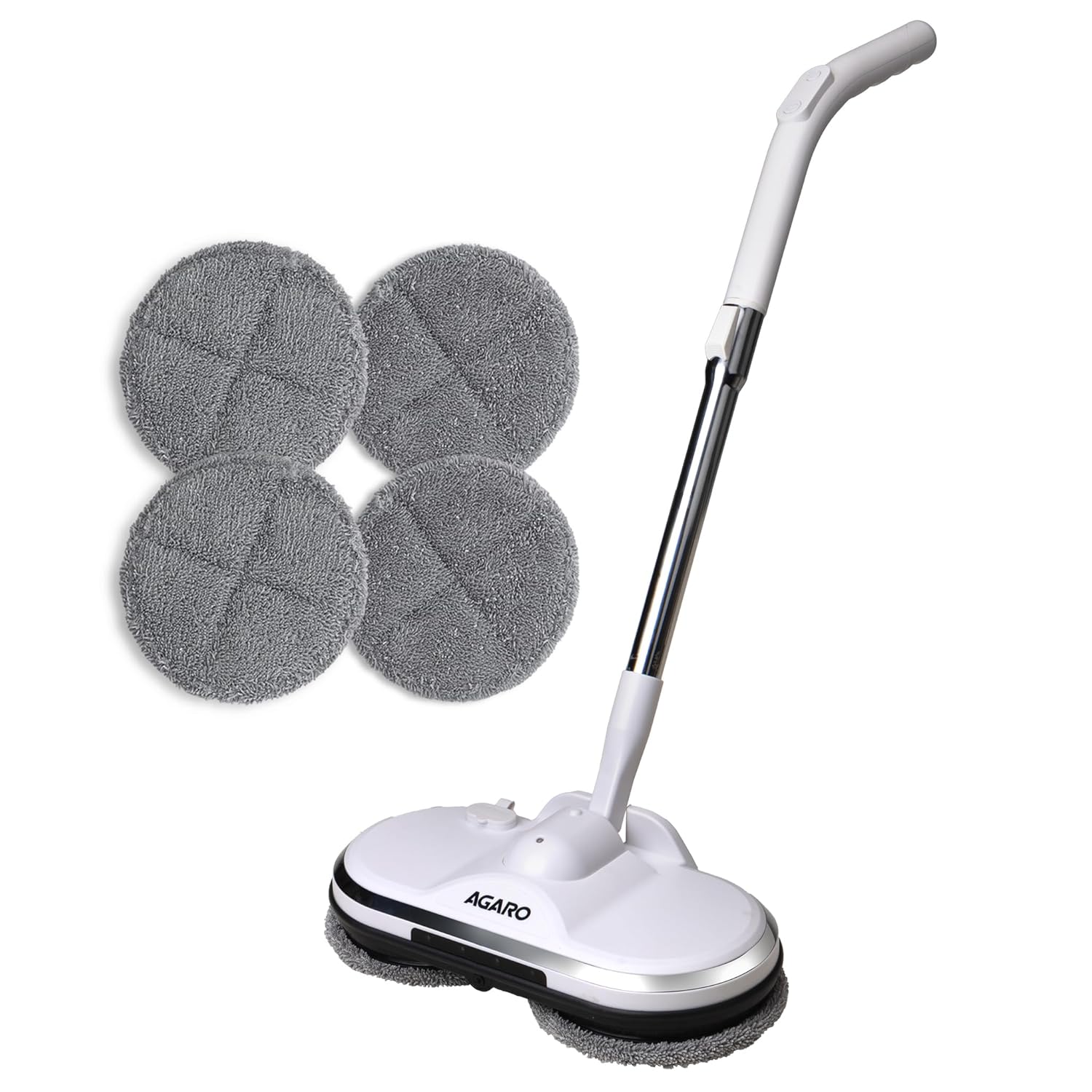 AGARO Regency Electric Spin Mop | Cordless Automatic Floor Cleaner with Water Spray | 150 RPM Wet Mopping for Wooden, Tiles, Marble & Hard Floors | Lightweight Adjustable Handle | Home & Office Use