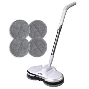 AGARO Regency Electric Spin Mop | Cordless Automatic Floor Cleaner with Water Spray | 150 RPM Wet Mopping for Wooden, Tiles, Marble & Hard Floors | Lightweight Adjustable Handle | Home & Office Use
