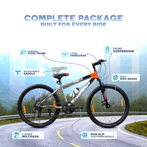 Leader Vivid Creto 29T Multispeed MTB – Premium 7-Speed Mountain Bike with Front Suspension & Dual Disc Brakes, Affordable Alternative to Electric Bicycles