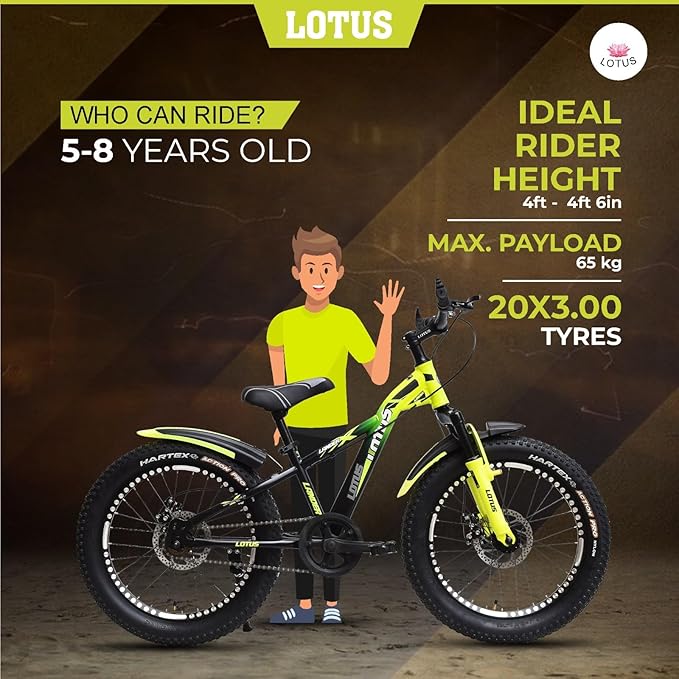 Lotus Lander Freeride 20-Inch Kids Bicycle – Best Affordable Alternative to Electric Cycles for Under 13 Years