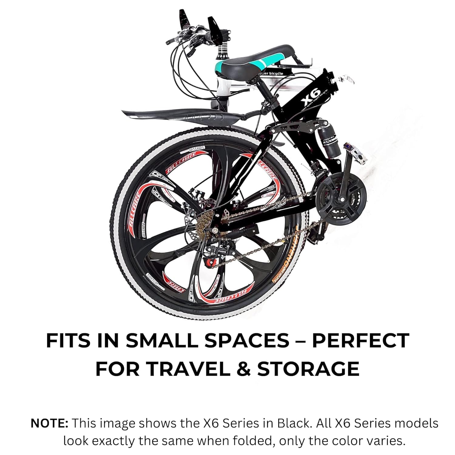 QUESEC BMV Foldable Electric Bike 21-Speed – Best e Bicycle for Adults, Boys & Teens with Dual Disc Brakes, Carbon Steel Frame & Hydraulic Suspension