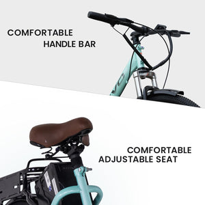 Motovolt KIVO Easy Electric Cycle – Best Affordable e Bike in India with Removable Battery, 45 Km Range & Front Suspension