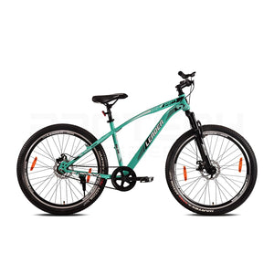 Leader Hike Pro 27.5T MTB Single Speed Mountain Cycle | Best Affordable Electric Bike Alternative for Adults & Teens | Dual Disc Brakes | Front Suspension | Sea Green