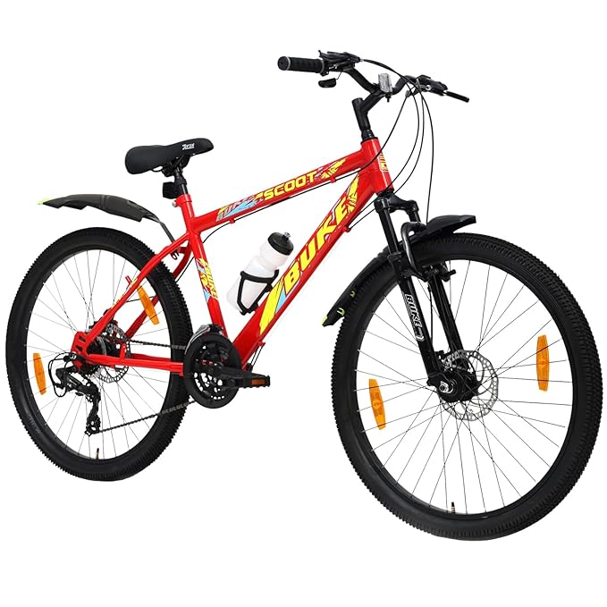 BUKE Avon Scoot 26T Multi-Speed Gear Cycle for Men | 7-Speed Mountain Bike with Disc Brakes | Alternative to Electric Bicycles & e Bikes