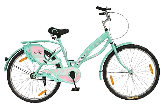 ROOTLINE Melody 26T Road Bike – Stylish Urban Cycle for Women & Girls with Integrated Carrier and Rigid Design