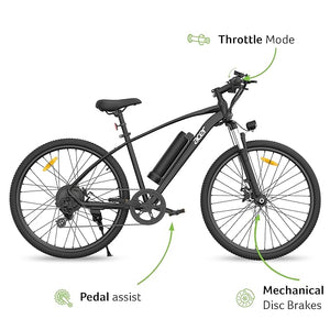 Acer Skypher Pro Electric Bike – 27.5″ Alloy E Bicycle | 250 W BLDC, 7‑Speed, Front Suspension & Removable Battery