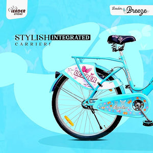 Leader Lady Star Breeze 26T Lifestyle Bike for Women – Elegant Single-Speed Commuter with Basket & Carrier, Affordable Alternative to Electric Bicycles