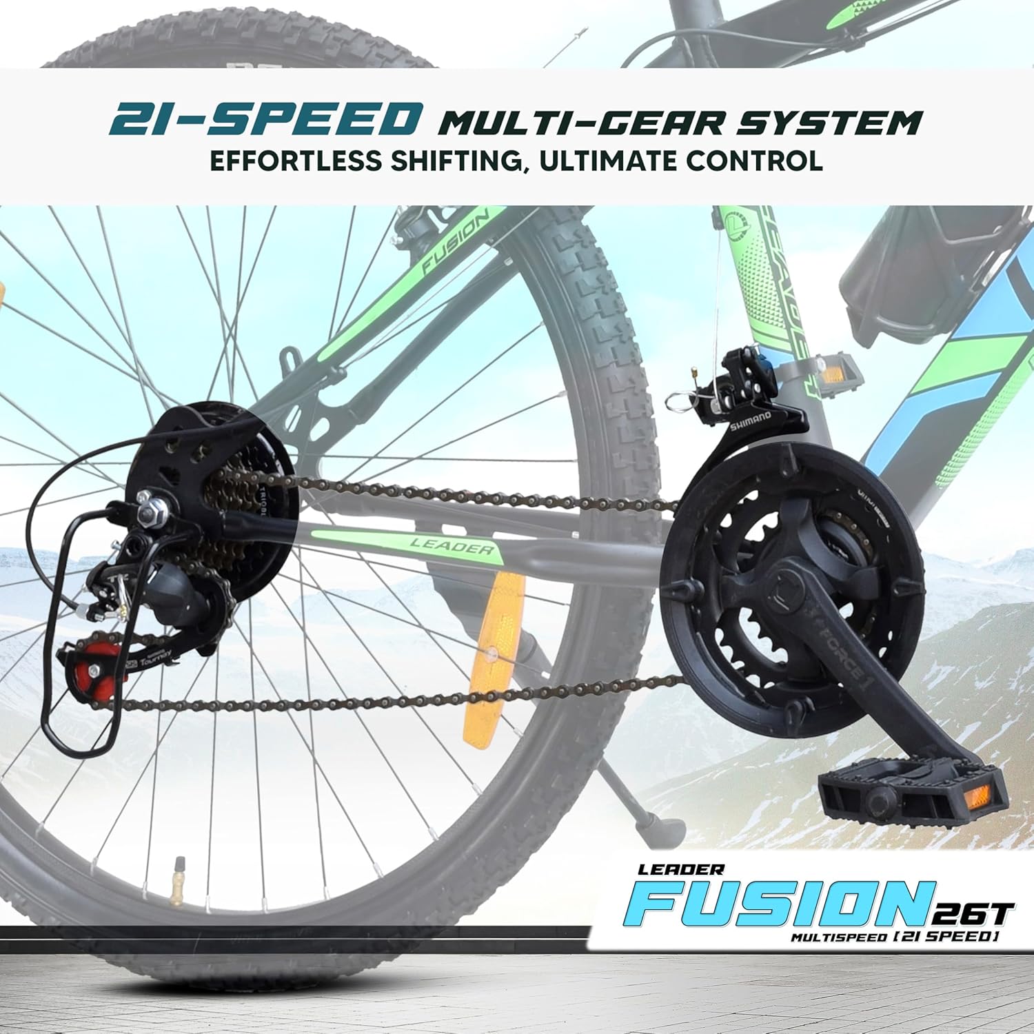 Leader Fusion 26T Hybrid Cycle with 21-Speed Gears – Affordable Alternative to Electric Bikes in India