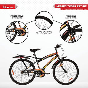 Leader Turbo 26T Mountain Bike – Affordable e‑Bike Alternative for Rugged Trails & Daily Commutes