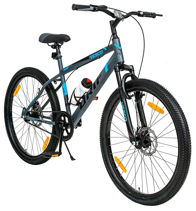VESCO Downtown 26T Electric Cycle | Affordable E-Bike for Men with Steel Frame & Hybrid Design