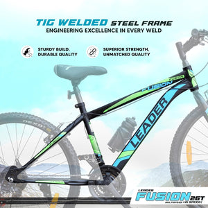 Leader Fusion 26T Hybrid Cycle with 21-Speed Gears – Affordable Alternative to Electric Bikes in India