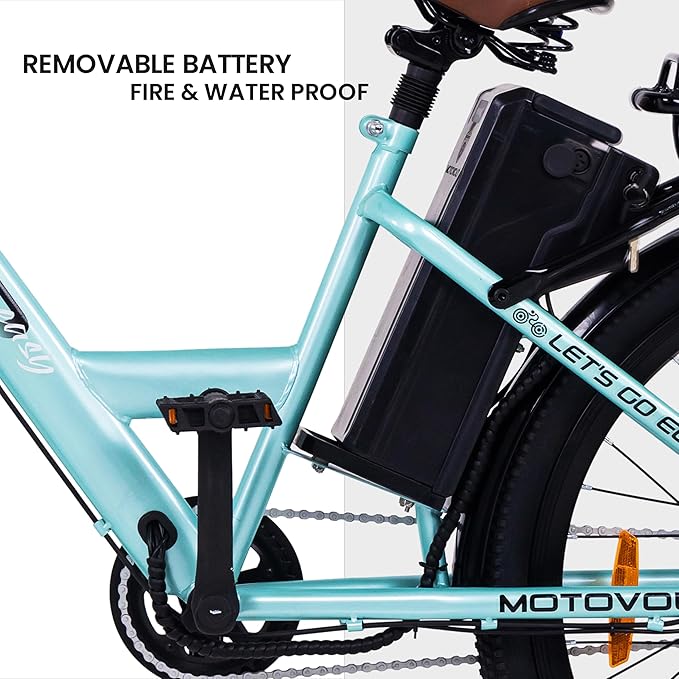 Motovolt KIVO Easy Electric Cycle – Best Affordable e Bike in India with Removable Battery, 45 Km Range & Front Suspension
